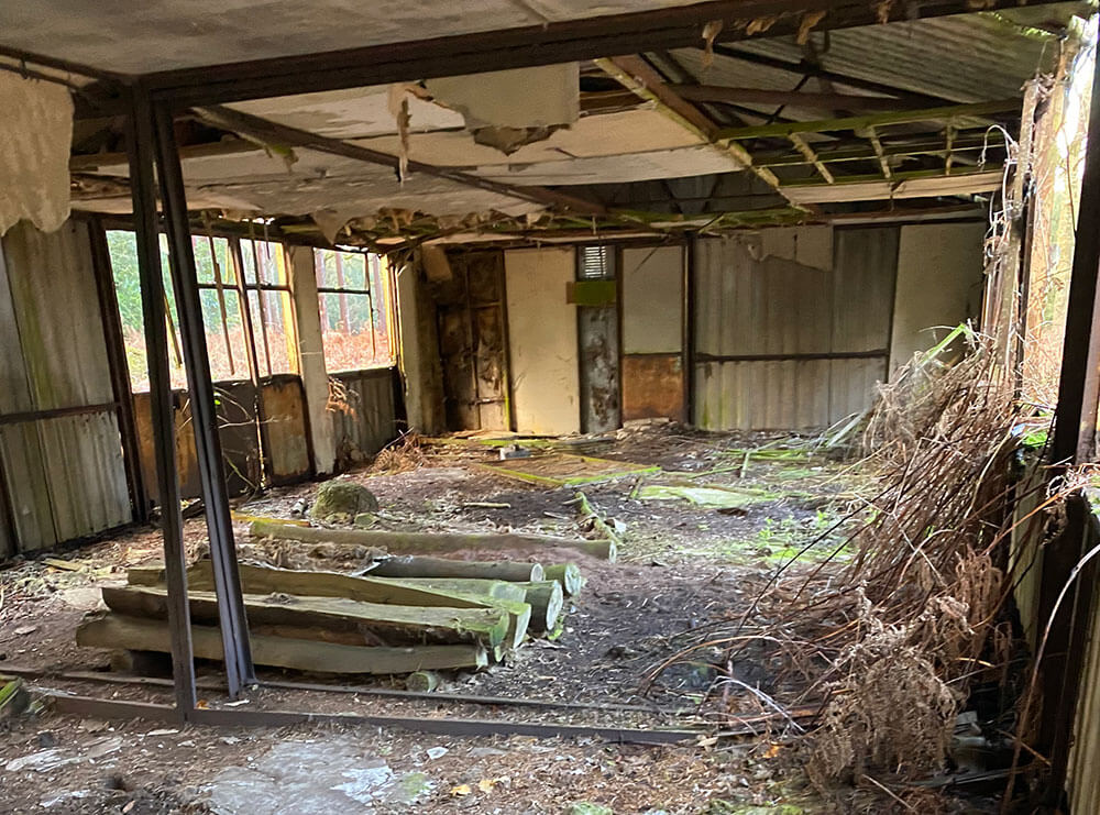 Barn with Asbestos Cement Sheeting