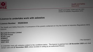 Renewed Asbestos License